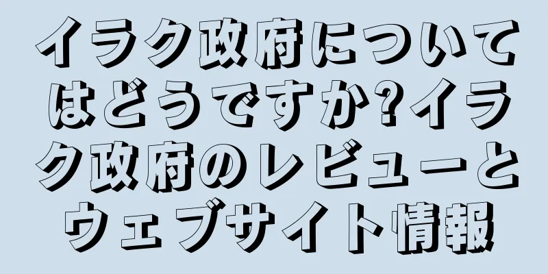 イラク政府についてはどうですか?イラク政府のレビューとウェブサイト情報