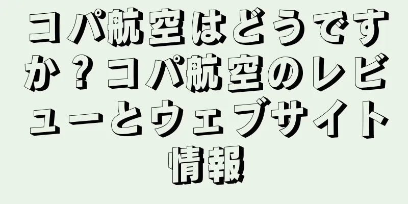 コパ航空はどうですか？コパ航空のレビューとウェブサイト情報