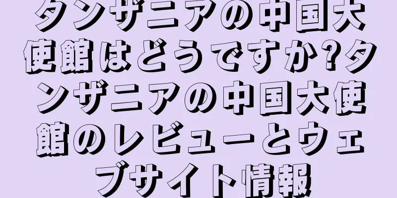 タンザニアの中国大使館はどうですか?タンザニアの中国大使館のレビューとウェブサイト情報