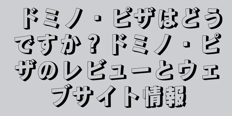 ドミノ・ピザはどうですか？ドミノ・ピザのレビューとウェブサイト情報
