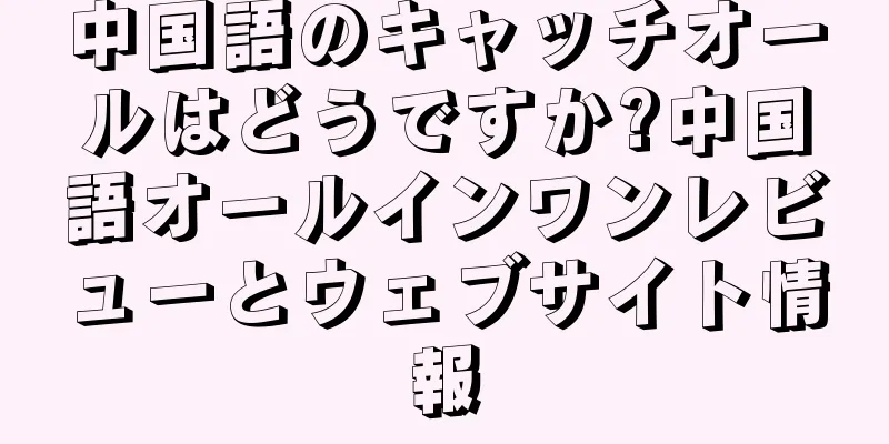 中国語のキャッチオールはどうですか?中国語オールインワンレビューとウェブサイト情報