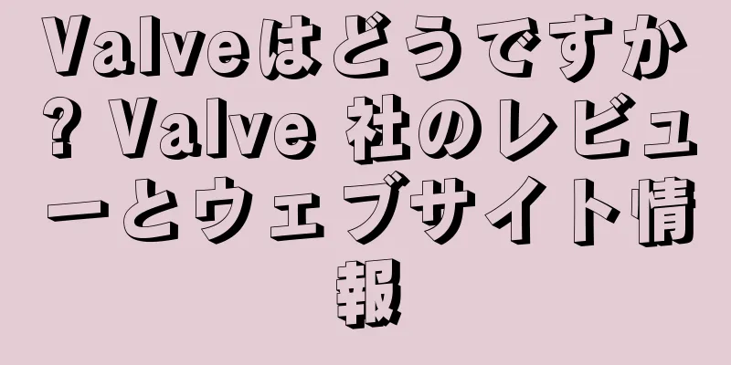 Valveはどうですか? Valve 社のレビューとウェブサイト情報