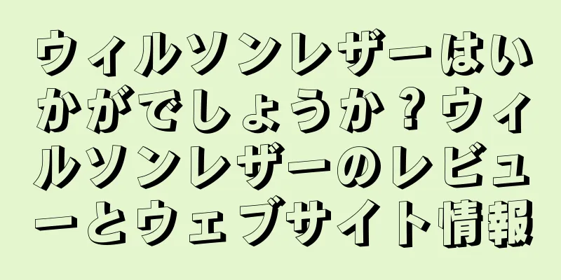 ウィルソンレザーはいかがでしょうか？ウィルソンレザーのレビューとウェブサイト情報