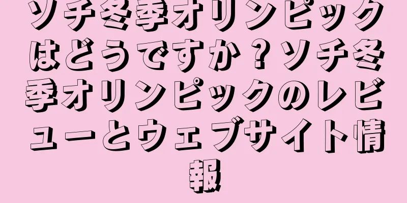ソチ冬季オリンピックはどうですか？ソチ冬季オリンピックのレビューとウェブサイト情報