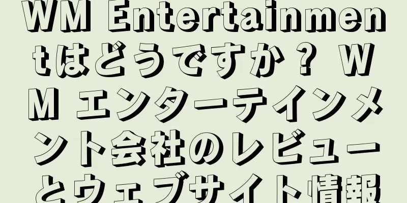 WM Entertainmentはどうですか？ WM エンターテインメント会社のレビューとウェブサイト情報