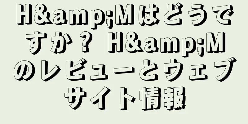 H&Mはどうですか？ H&Mのレビューとウェブサイト情報