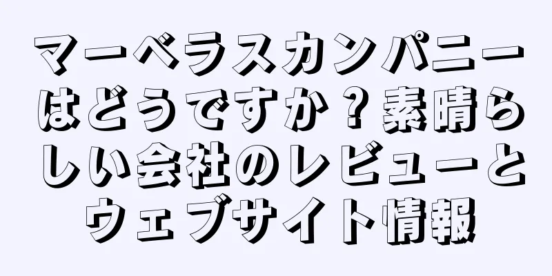 マーベラスカンパニーはどうですか？素晴らしい会社のレビューとウェブサイト情報