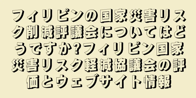 フィリピンの国家災害リスク削減評議会についてはどうですか?フィリピン国家災害リスク軽減協議会の評価とウェブサイト情報