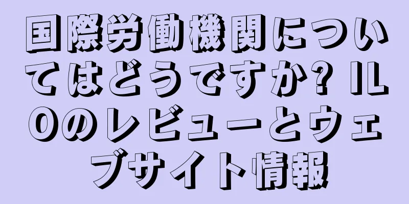 国際労働機関についてはどうですか? ILOのレビューとウェブサイト情報