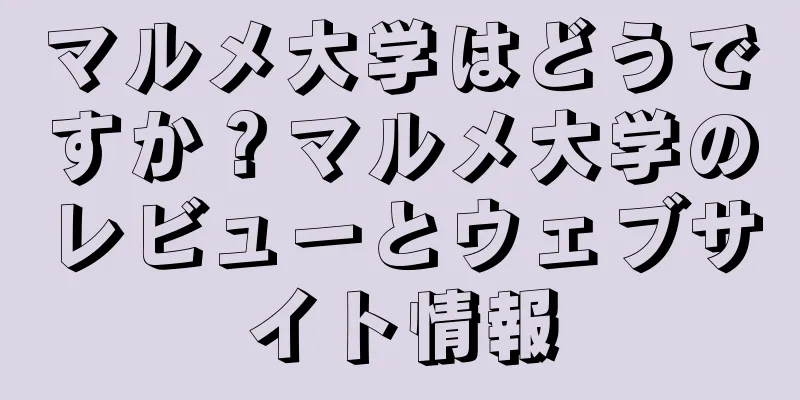 マルメ大学はどうですか？マルメ大学のレビューとウェブサイト情報