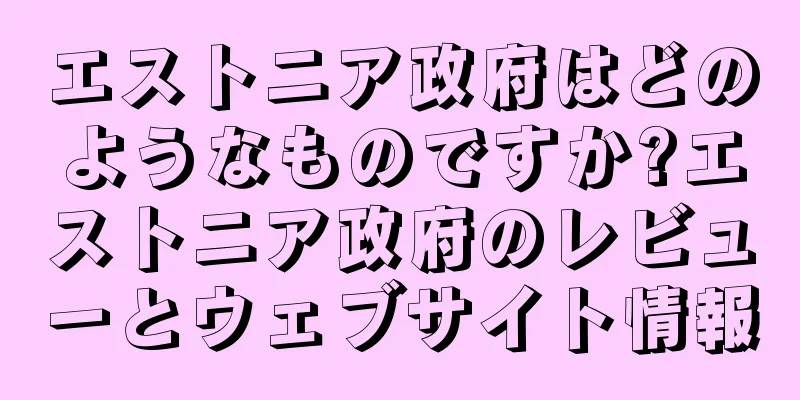 エストニア政府はどのようなものですか?エストニア政府のレビューとウェブサイト情報
