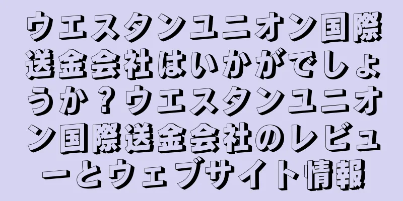 ウエスタンユニオン国際送金会社はいかがでしょうか？ウエスタンユニオン国際送金会社のレビューとウェブサイト情報