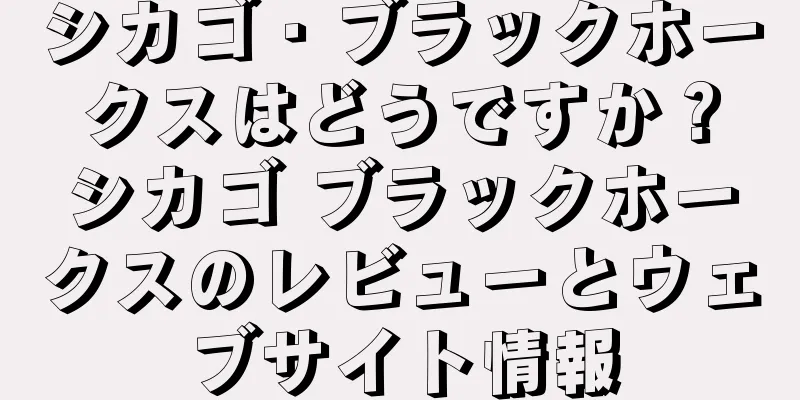 シカゴ・ブラックホークスはどうですか？シカゴ ブラックホークスのレビューとウェブサイト情報