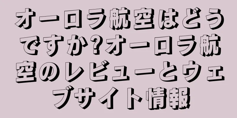 オーロラ航空はどうですか?オーロラ航空のレビューとウェブサイト情報