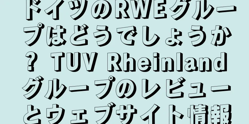 ドイツのRWEグループはどうでしょうか？ TUV Rheinland グループのレビューとウェブサイト情報