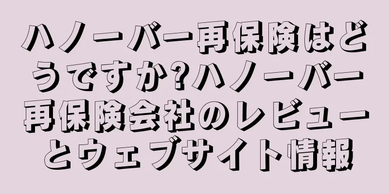 ハノーバー再保険はどうですか?ハノーバー再保険会社のレビューとウェブサイト情報