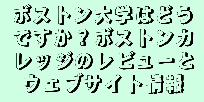 ボストン大学はどうですか？ボストンカレッジのレビューとウェブサイト情報