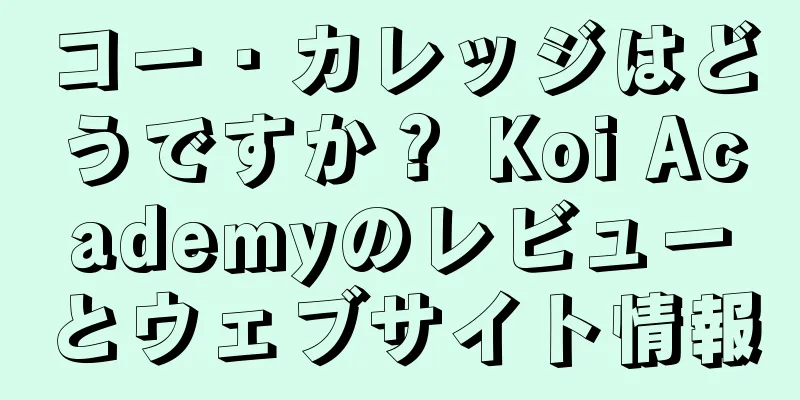 コー・カレッジはどうですか？ Koi Academyのレビューとウェブサイト情報