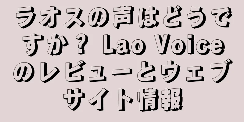 ラオスの声はどうですか？ Lao Voiceのレビューとウェブサイト情報