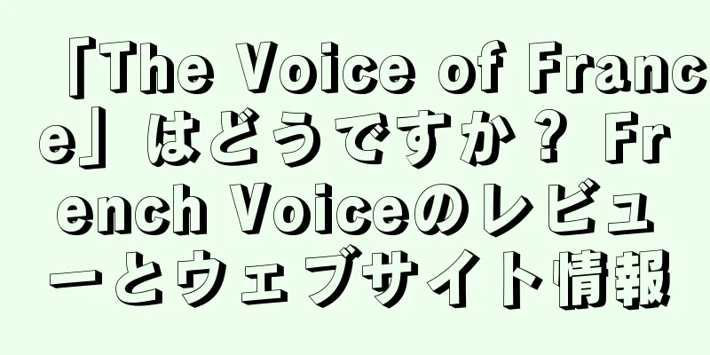 「The Voice of France」はどうですか？ French Voiceのレビューとウェブサイト情報