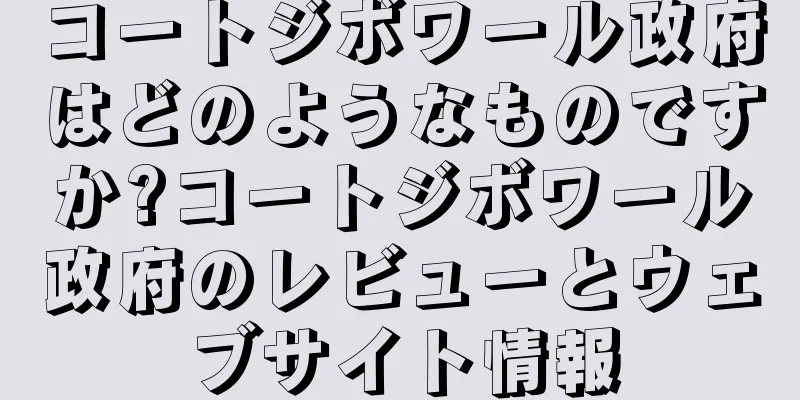 コートジボワール政府はどのようなものですか?コートジボワール政府のレビューとウェブサイト情報