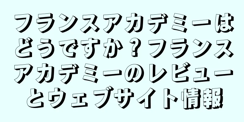 フランスアカデミーはどうですか？フランスアカデミーのレビューとウェブサイト情報