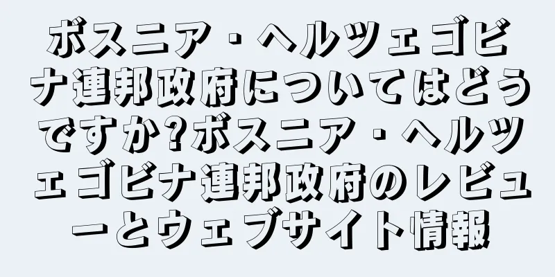ボスニア・ヘルツェゴビナ連邦政府についてはどうですか?ボスニア・ヘルツェゴビナ連邦政府のレビューとウェブサイト情報