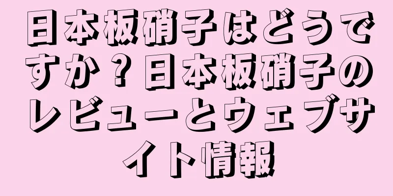日本板硝子はどうですか？日本板硝子のレビューとウェブサイト情報