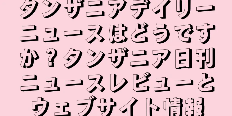 タンザニアデイリーニュースはどうですか？タンザニア日刊ニュースレビューとウェブサイト情報