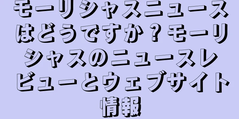 モーリシャスニュースはどうですか？モーリシャスのニュースレビューとウェブサイト情報