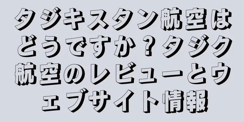 タジキスタン航空はどうですか？タジク航空のレビューとウェブサイト情報