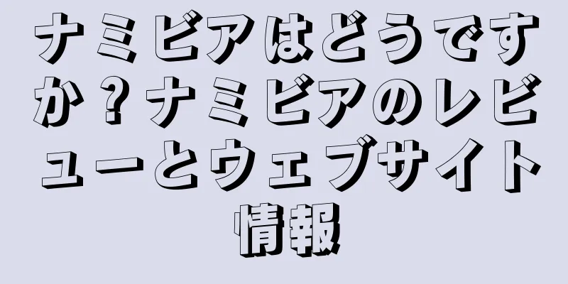 ナミビアはどうですか？ナミビアのレビューとウェブサイト情報