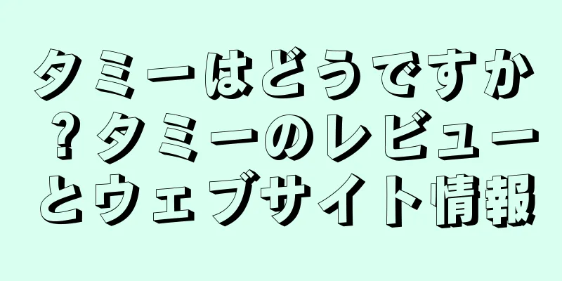 タミーはどうですか？タミーのレビューとウェブサイト情報