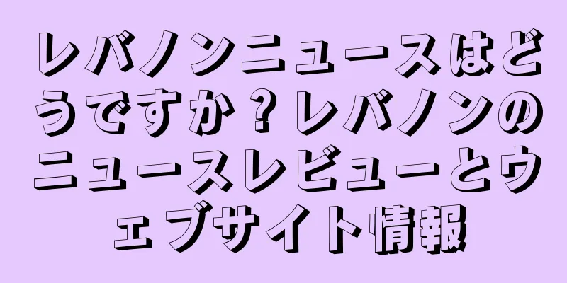 レバノンニュースはどうですか？レバノンのニュースレビューとウェブサイト情報