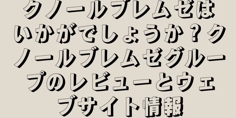 クノールブレムゼはいかがでしょうか？クノールブレムゼグループのレビューとウェブサイト情報