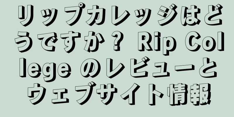 リップカレッジはどうですか？ Rip College のレビューとウェブサイト情報