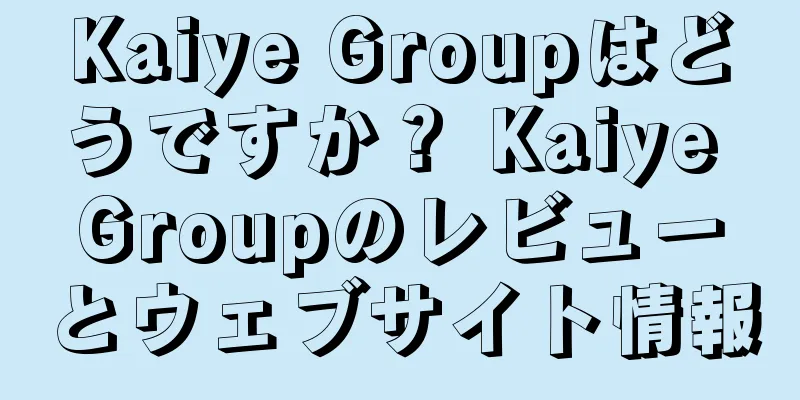 Kaiye Groupはどうですか？ Kaiye Groupのレビューとウェブサイト情報