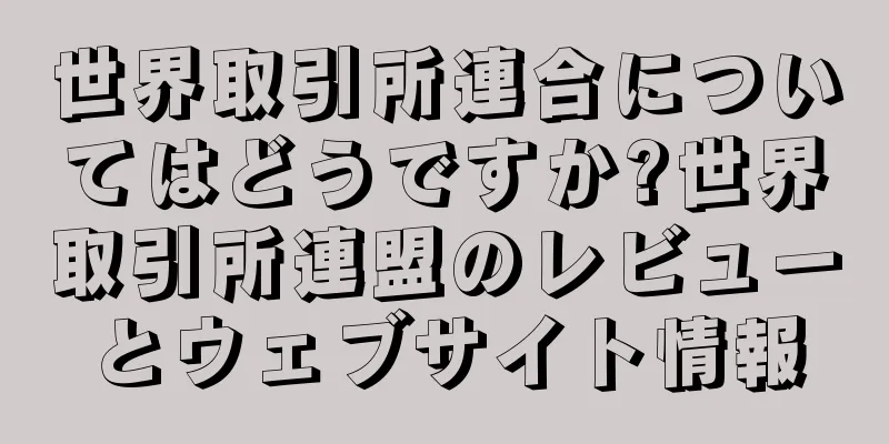 世界取引所連合についてはどうですか?世界取引所連盟のレビューとウェブサイト情報