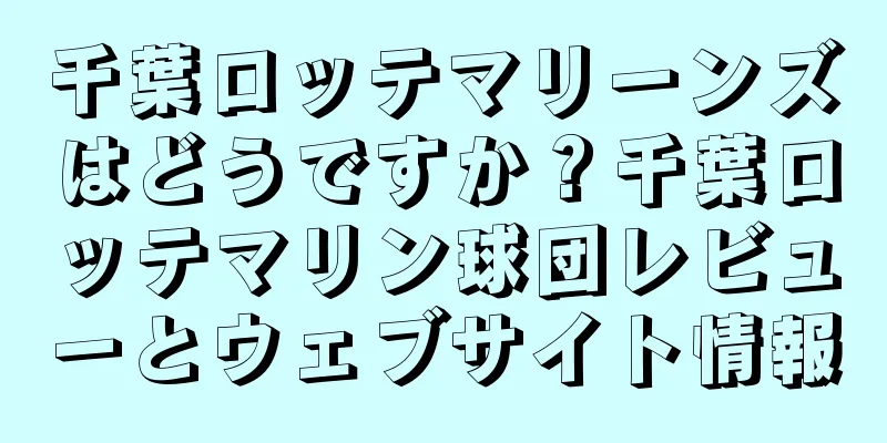 千葉ロッテマリーンズはどうですか？千葉ロッテマリン球団レビューとウェブサイト情報