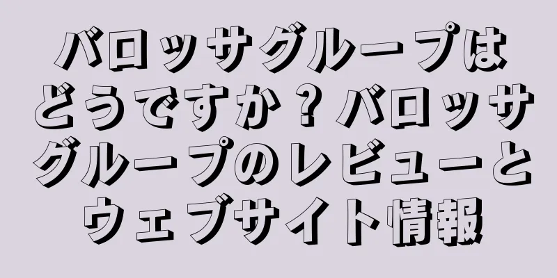 バロッサグループはどうですか？バロッサグループのレビューとウェブサイト情報