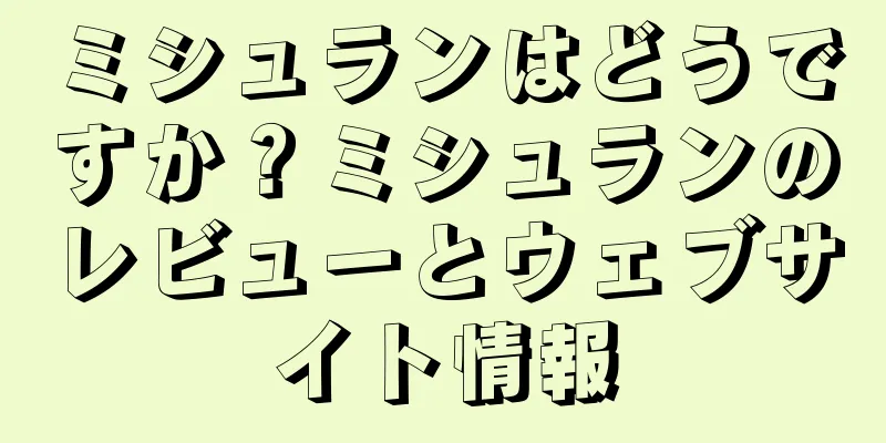 ミシュランはどうですか？ミシュランのレビューとウェブサイト情報