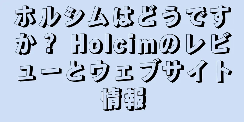 ホルシムはどうですか？ Holcimのレビューとウェブサイト情報