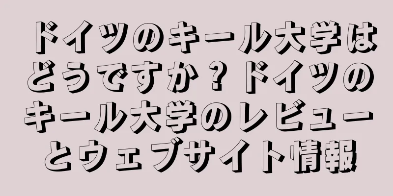 ドイツのキール大学はどうですか？ドイツのキール大学のレビューとウェブサイト情報