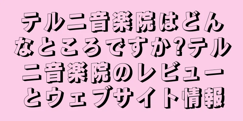 テルニ音楽院はどんなところですか?テルニ音楽院のレビューとウェブサイト情報