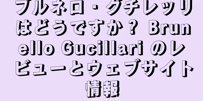 ブルネロ・グチレッリはどうですか？ Brunello Gucillari のレビューとウェブサイト情報
