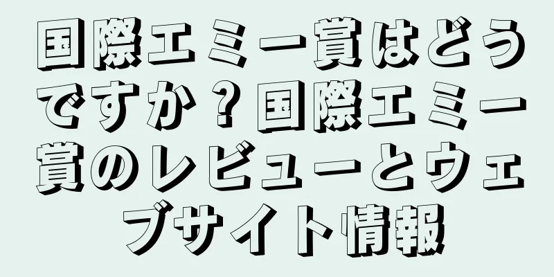 国際エミー賞はどうですか？国際エミー賞のレビューとウェブサイト情報