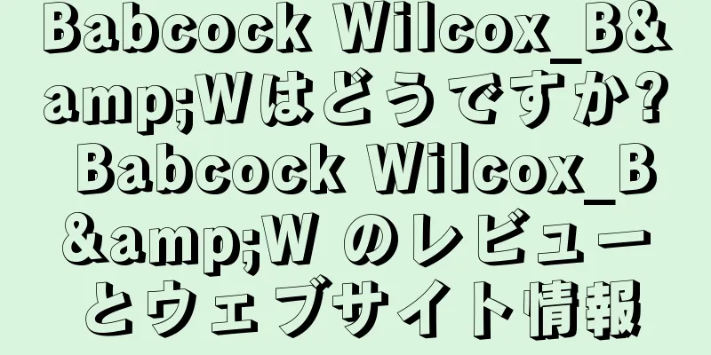 Babcock Wilcox_B&Wはどうですか? Babcock Wilcox_B&W のレビューとウェブサイト情報