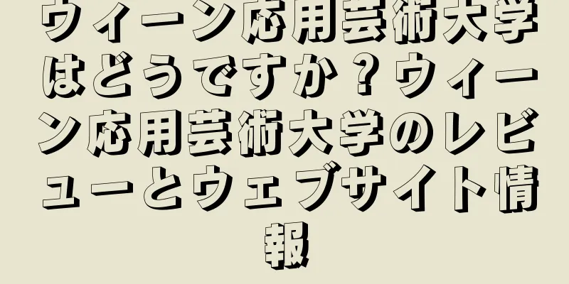 ウィーン応用芸術大学はどうですか？ウィーン応用芸術大学のレビューとウェブサイト情報