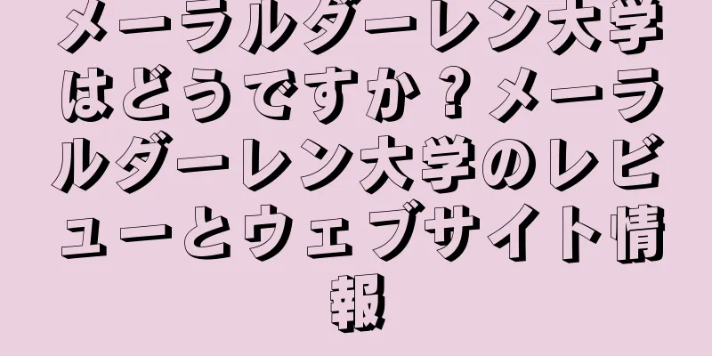メーラルダーレン大学はどうですか？メーラルダーレン大学のレビューとウェブサイト情報