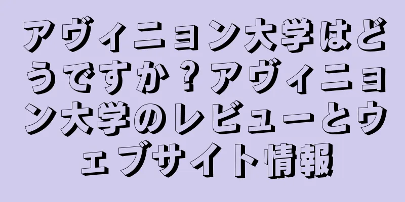 アヴィニョン大学はどうですか？アヴィニョン大学のレビューとウェブサイト情報